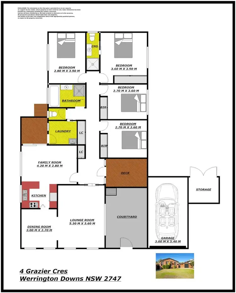 Floorplan of Homely house listing, 4 Grazier Crescent, Werrington Downs NSW 2747