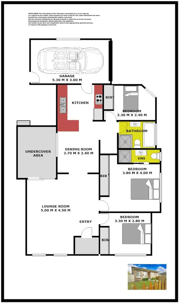 Floorplan of Homely villa listing, 1/68 Reid Street, Werrington NSW 2747
