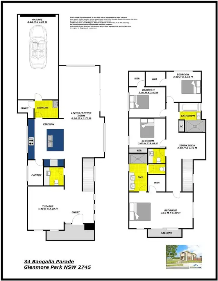 Floorplan of Homely house listing, 34 Bangalla Parade, Glenmore Park NSW 2745