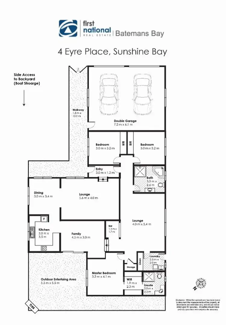 Floorplan of Homely house listing, 4 Eyre Place, Sunshine Bay NSW 2536