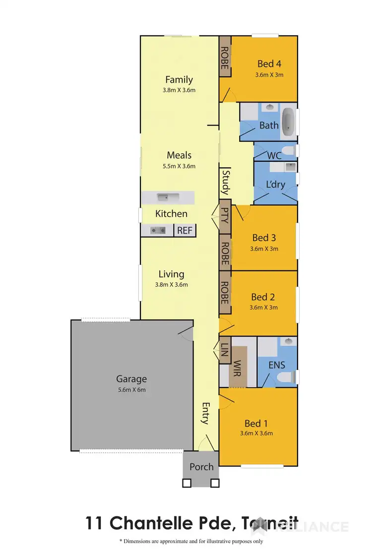 Floorplan of Homely house listing, 11 Chantelle Parade, Tarneit VIC 3029