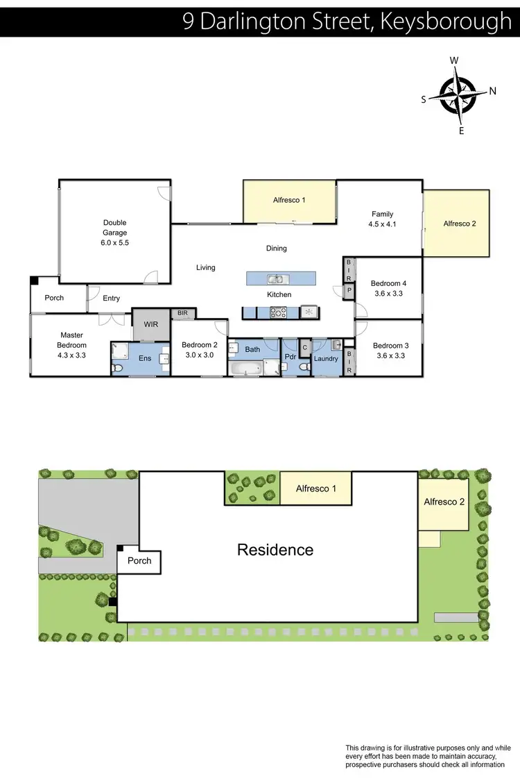 Floorplan of Homely house listing, 9 Darlington Street, Keysborough VIC 3173