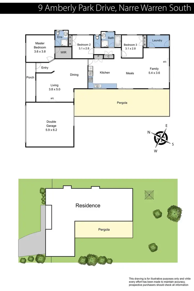 Floorplan of Homely house listing, 9 Amberely Park Drive, Narre Warren South VIC 3805