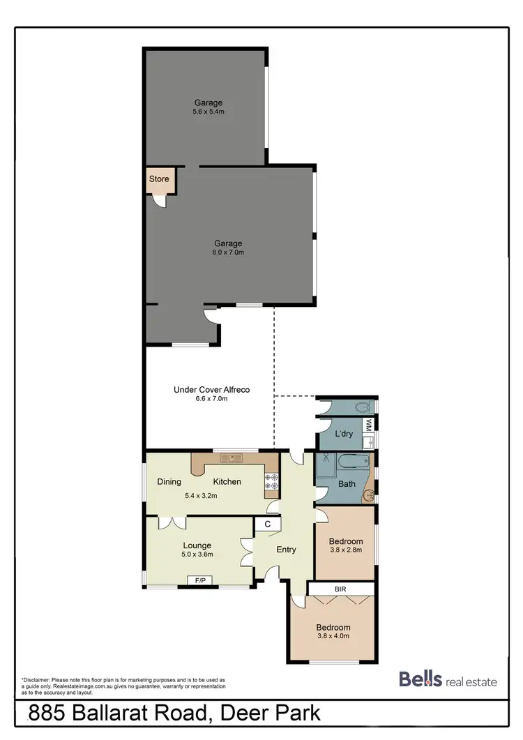 Floorplan of Homely house listing, 885 Ballarat Road, Deer Park VIC 3023