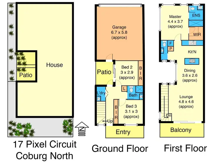 Floorplan of Homely house listing, 17 Pixel Circuit, Coburg North VIC 3058