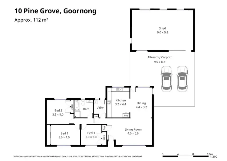 Floorplan of Homely house listing, 10 Pine Grove, Goornong VIC 3557