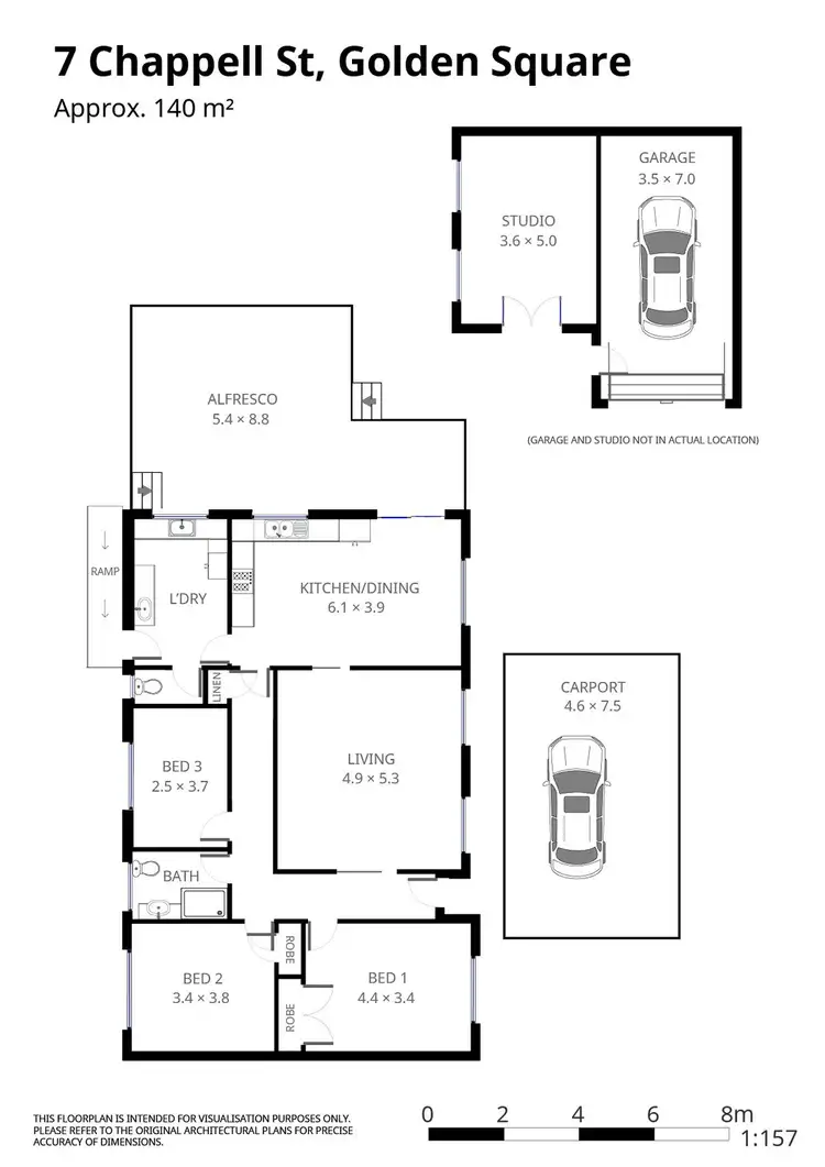 Floorplan of Homely house listing, 7 Chapple Street, Eaglehawk VIC 3556