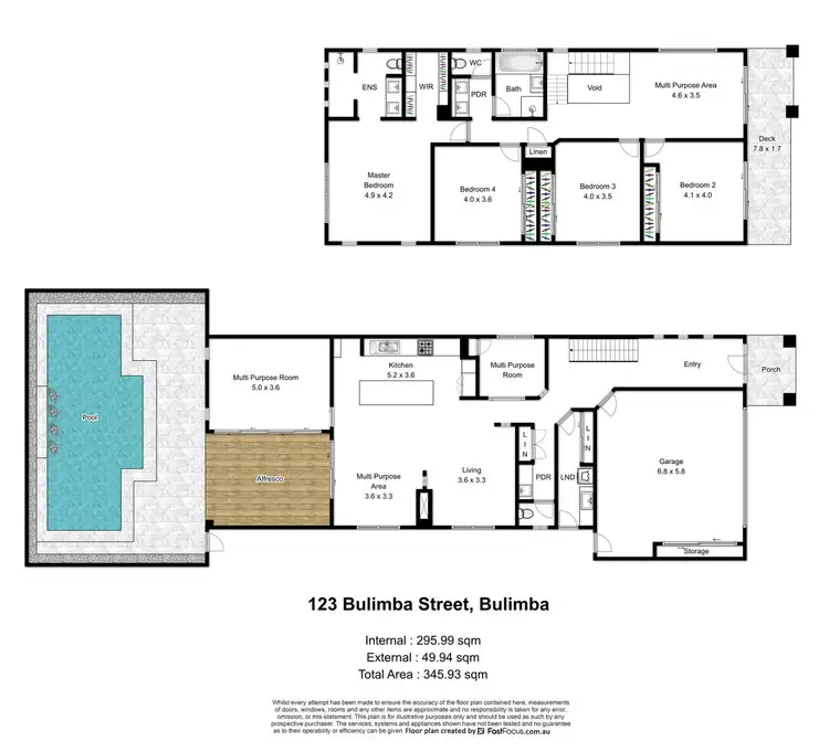 Floorplan of Homely house listing, 123 Bulimba Street, Bulimba QLD 4171