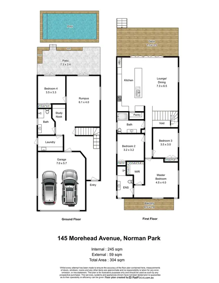 Floorplan of Homely house listing, 145 Morehead Avenue, Norman Park QLD 4170