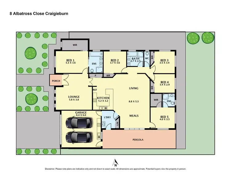 Floorplan of Homely house listing, 8 Albatross Close, Craigieburn VIC 3064