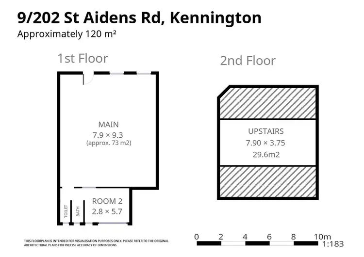 Floorplan of Homely apartment listing, 9/202 St Aidans Road, Kennington VIC 3550