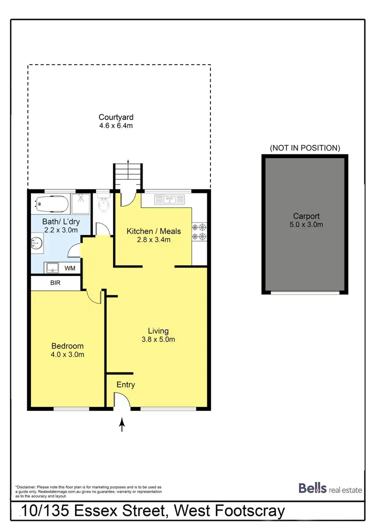 Floorplan of Homely unit listing, 10/135 Essex Street, West Footscray VIC 3012