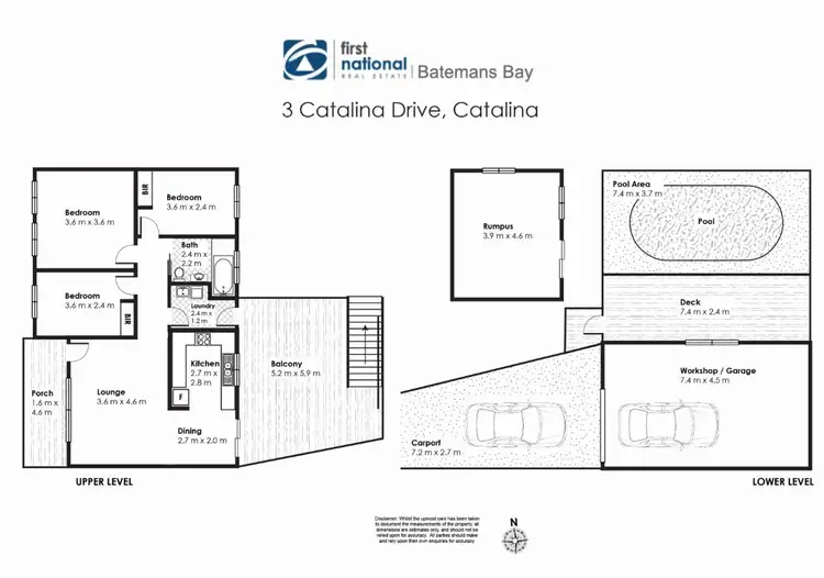 Floorplan of Homely house listing, 3 Catalina Drive, Catalina NSW 2536