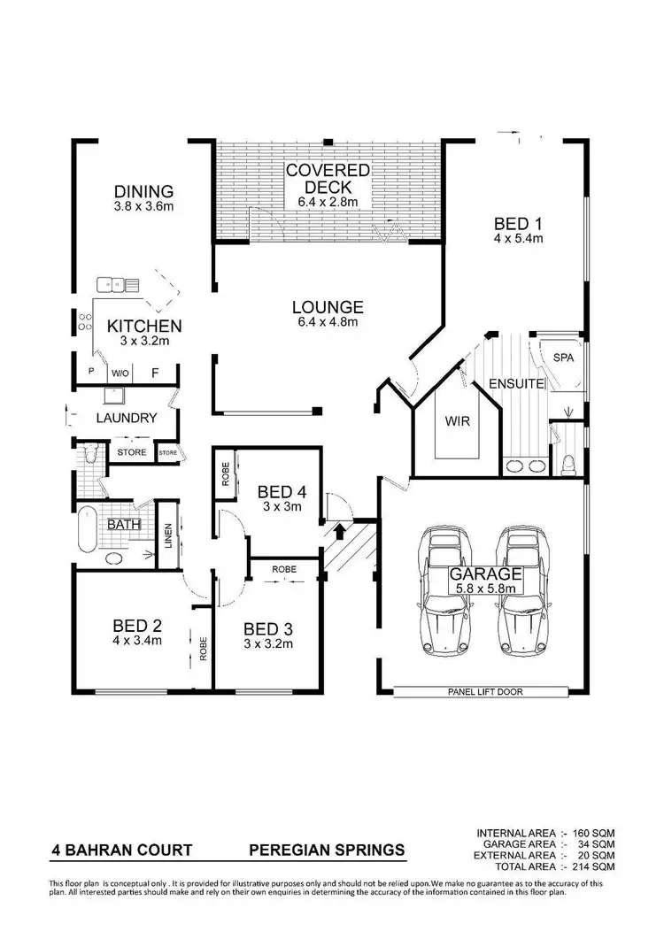 Floorplan of Homely house listing, 4 Bahran Court, Peregian Springs QLD 4573