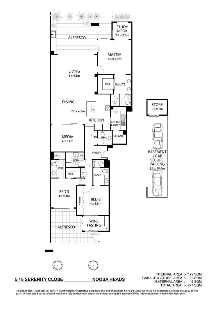 Floorplan of Homely unit listing, 5/8 Serenity Close, Noosa Heads QLD 4567
