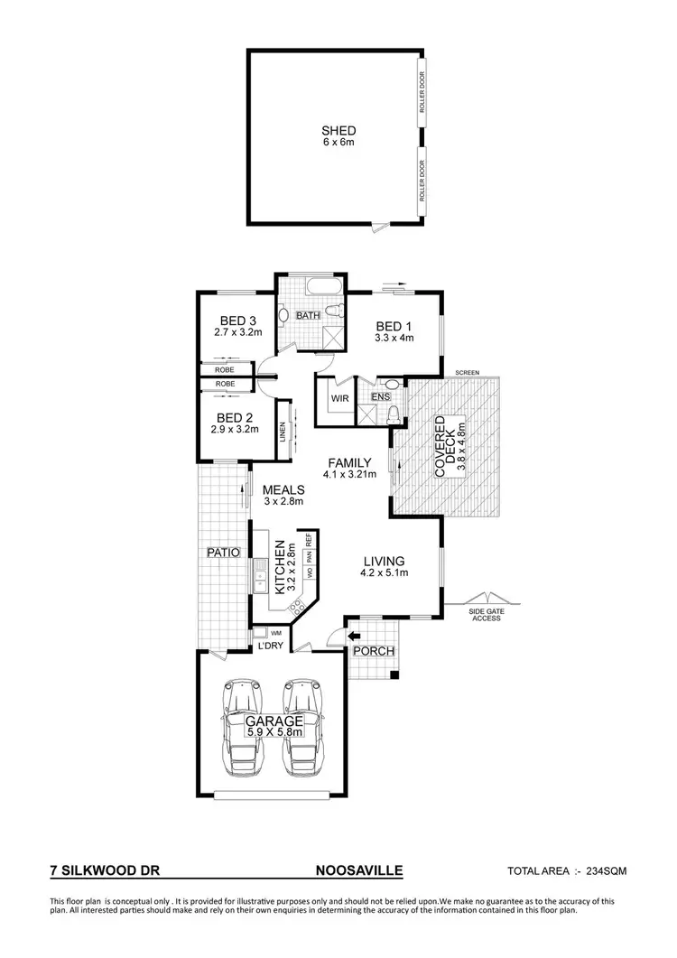 Floorplan of Homely house listing, 7 Silkwood Drive, Noosaville QLD 4566