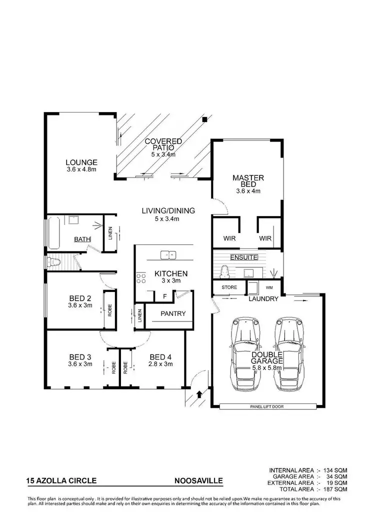 Floorplan of Homely house listing, 15 Azolla Circle, Noosaville QLD 4566