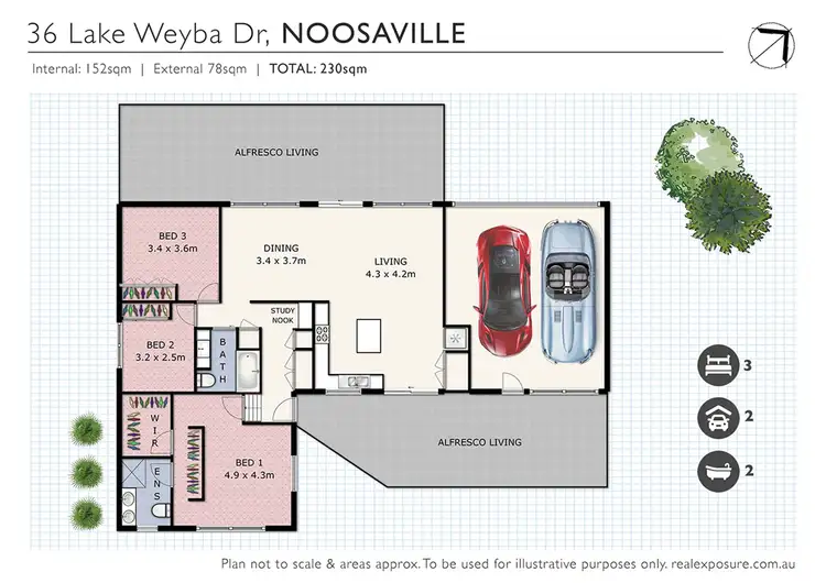 Floorplan of Homely house listing, 36 Lake Weyba Drive, Noosaville QLD 4566