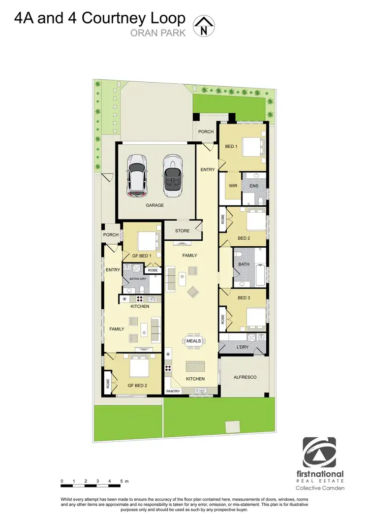 Floorplan of Homely house listing, 4 & 4B Courtney Loop, Oran Park NSW 2570