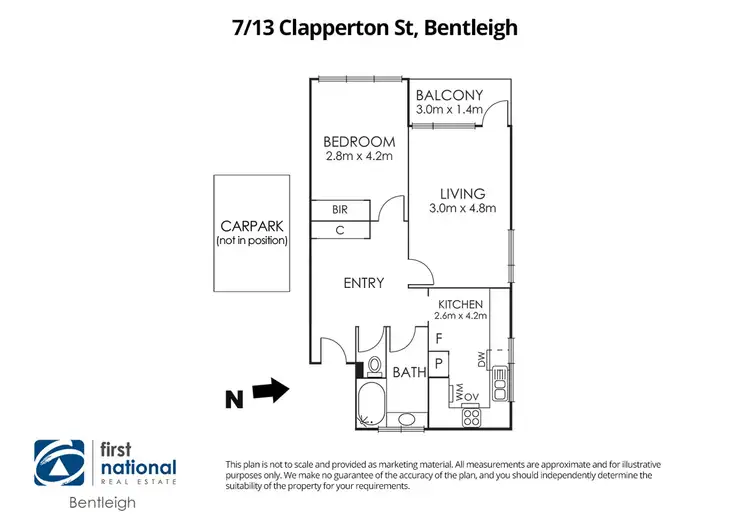 Floorplan of Homely apartment listing, 7/13 Clapperton Street, Bentleigh VIC 3204