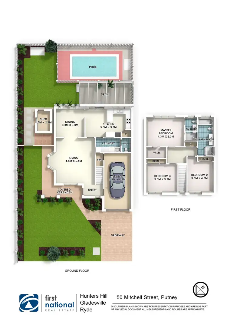 Floorplan of Homely semi-detached listing, 50 Mitchell Street, Putney NSW 2112