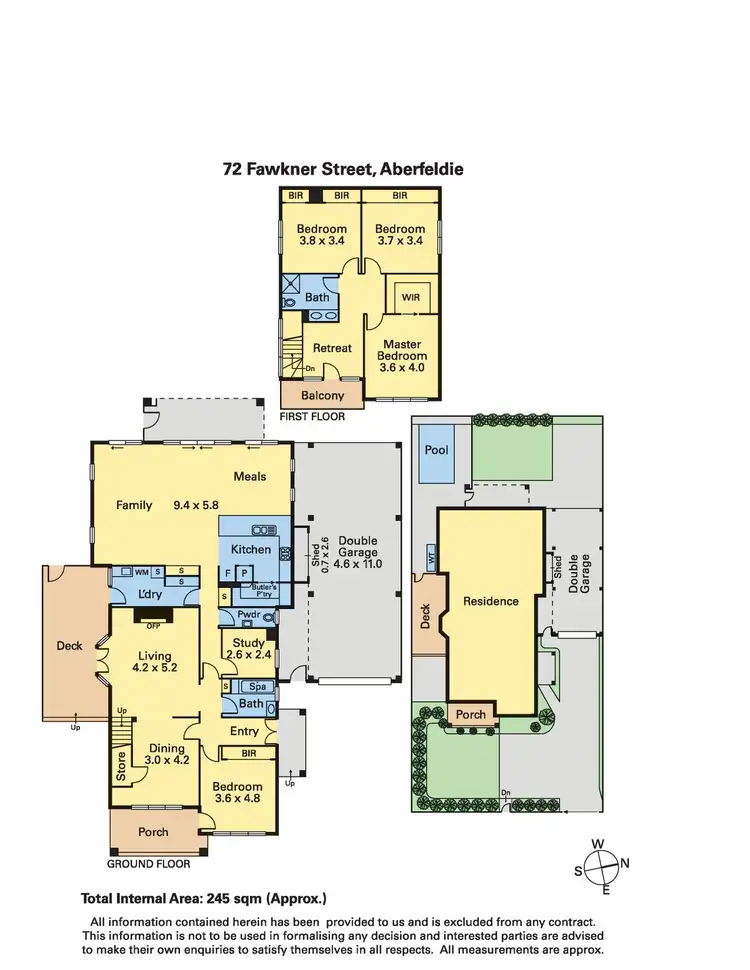 Floorplan of Homely house listing, 72 Fawkner Street, Aberfeldie VIC 3040