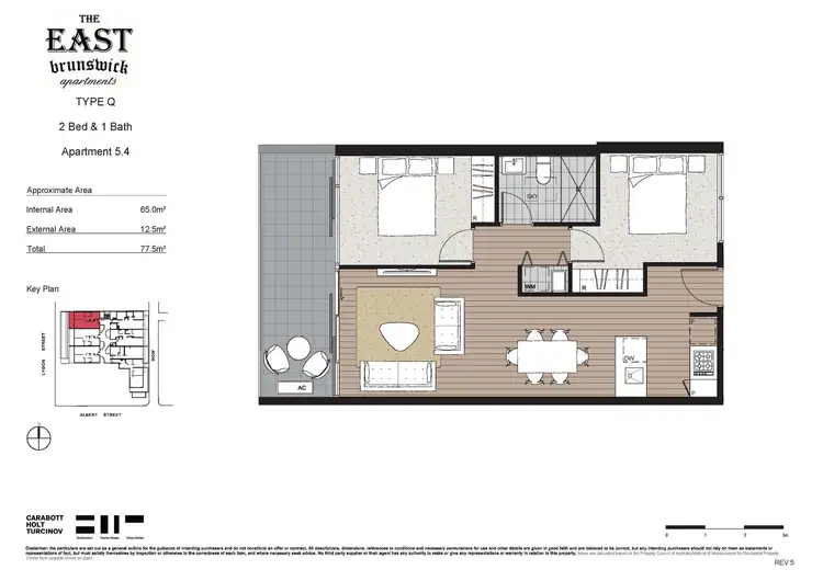 Floorplan of Homely apartment listing, 504/294 Lygon street, Brunswick East VIC 3057