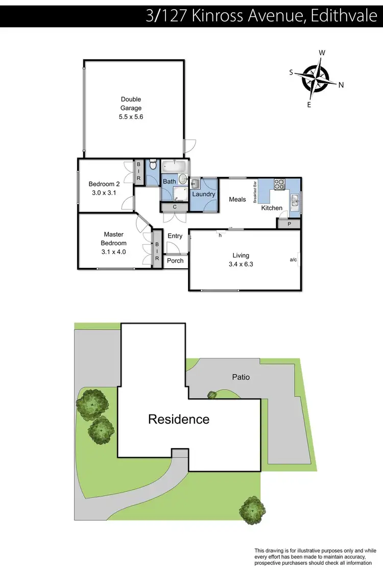 Floorplan of Homely unit listing, 3/127 Kinross Avenue, Edithvale VIC 3196