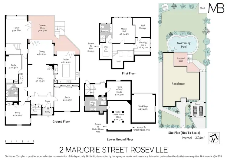 Floorplan of Homely house listing, 2 Marjorie Street, Roseville NSW 2069