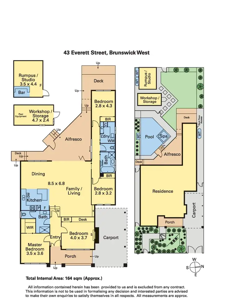 Floorplan of Homely house listing, 43 Everett Street, Brunswick West VIC 3055