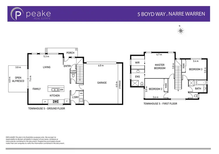 Floorplan of Homely house listing, 5 Boyd Way, Narre Warren VIC 3805