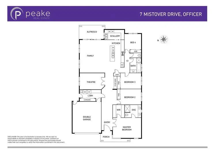 Floorplan of Homely house listing, 7 Mistover Grove, Officer VIC 3809