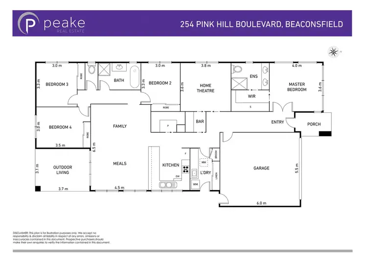 Floorplan of Homely house listing, 254 Pink Hill Boulevard, Officer VIC 3809
