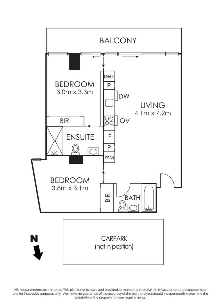 Floorplan of Homely apartment listing, 2104/152 Sturt Street, Southbank VIC 3006