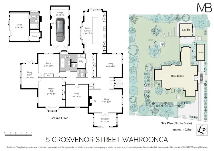 Floorplan of Homely house listing, 5 Grosvenor Street, Wahroonga NSW 2076