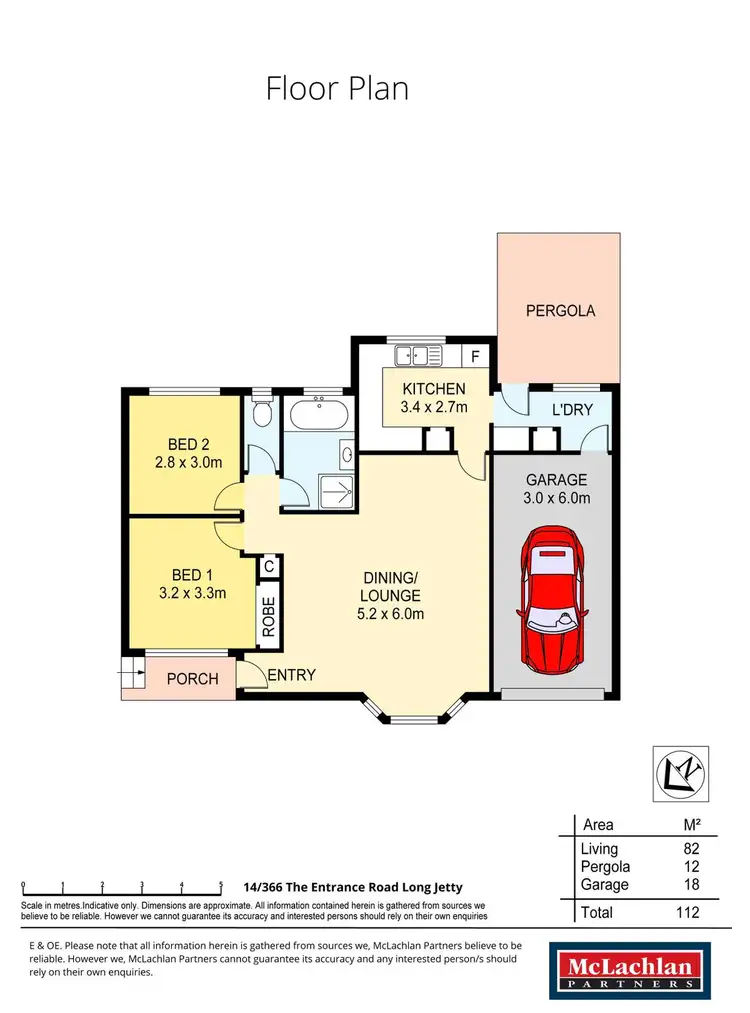 Floorplan of Homely villa listing, 14/366-368 The Entrance Road, Long Jetty NSW 2261