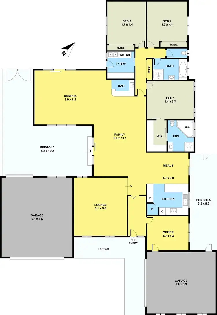 Floorplan of Homely house listing, 45 Sandpiper Drive, Taylors Lakes VIC 3038