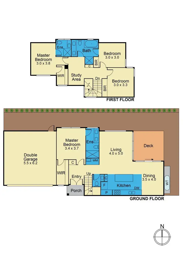 Floorplan of Homely townhouse listing, 2/65 Canterbury Road, Blackburn VIC 3130