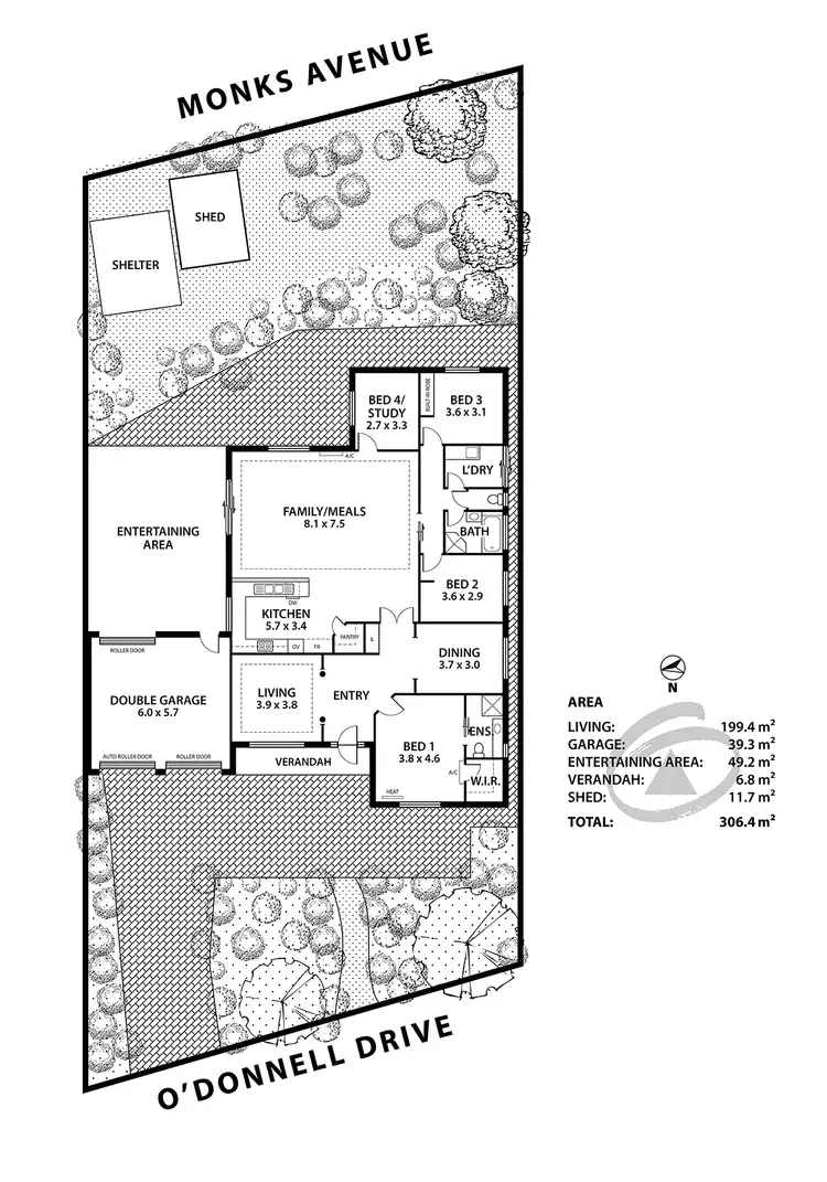 Floorplan of Homely house listing, 32 O'Donnell Drive, Littlehampton SA 5250