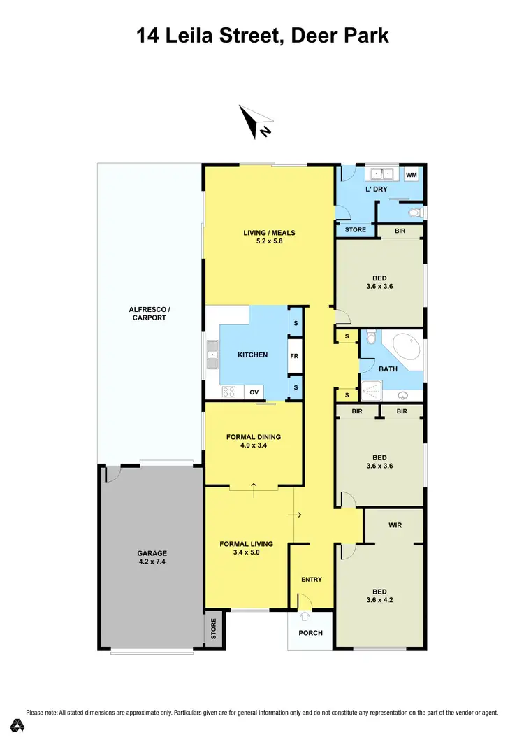 Floorplan of Homely house listing, 14 Leila Street, Deer Park VIC 3023