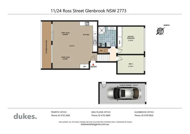 Floorplan of Homely apartment listing, 11/24 Ross Street, Glenbrook NSW 2773