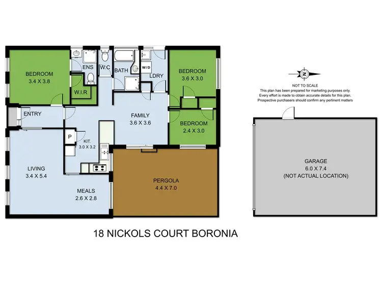 Floorplan of Homely house listing, 18 Nickols Court, Boronia VIC 3155