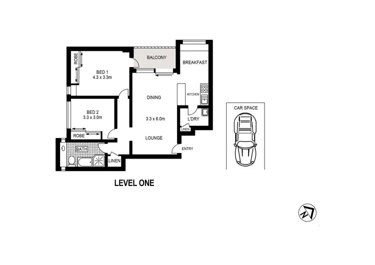 Floorplan of Homely unit listing, 10/61 West Parade, West Ryde NSW 2114