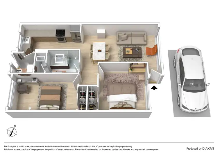 Floorplan of Homely unit listing, 2/33 Clovelly Avenue, Glenroy VIC 3046