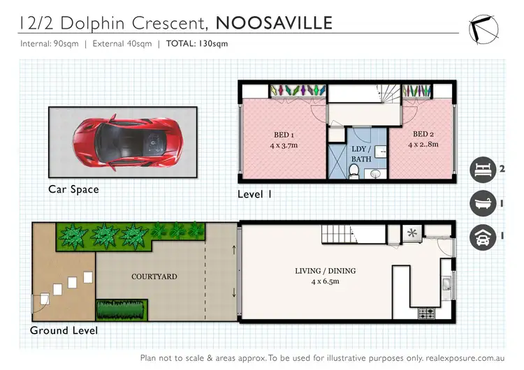 Floorplan of Homely townhouse listing, 12/2 Dolphin Crescent, Noosaville QLD 4566