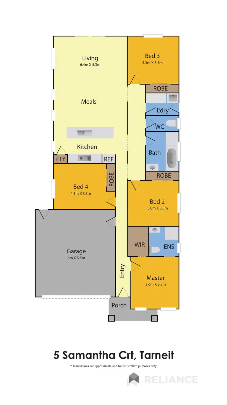 Floorplan of Homely house listing, 5 Samantha Court, Tarneit VIC 3029