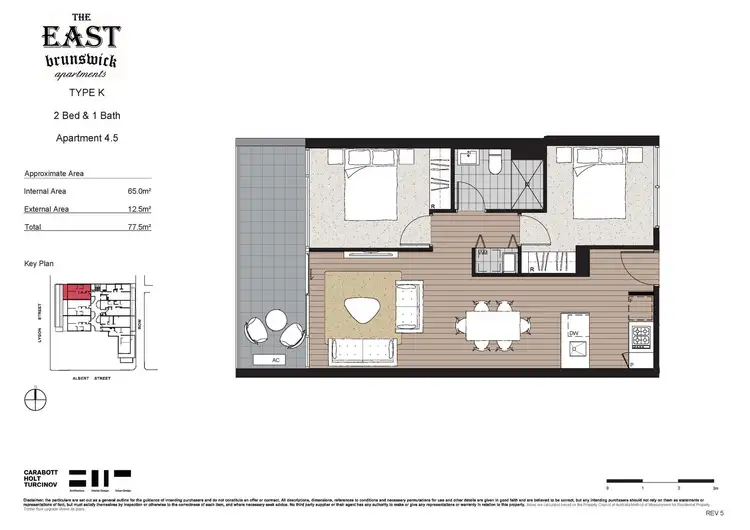 Floorplan of Homely apartment listing, 405/294 Lygon Street, Brunswick East VIC 3057