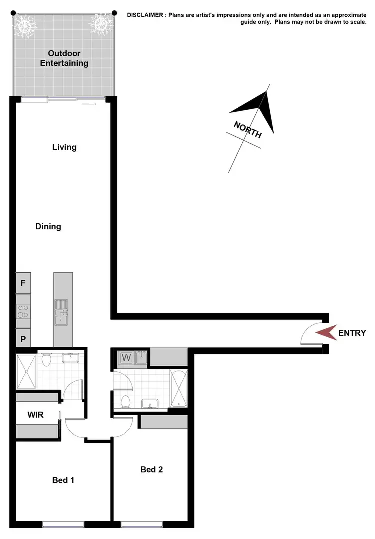 Floorplan of Homely unit listing, 53/53 Dawes Street, Kingston ACT 2604