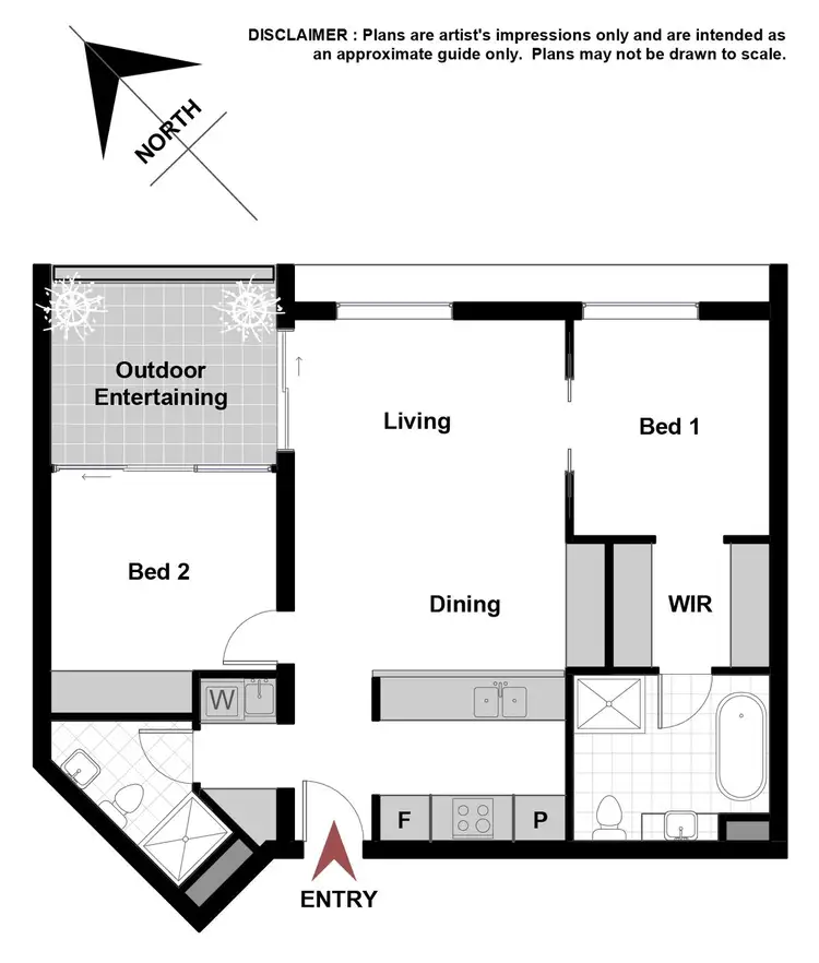 Floorplan of Homely apartment listing, 114/2 Kerridge Street, Kingston ACT 2604