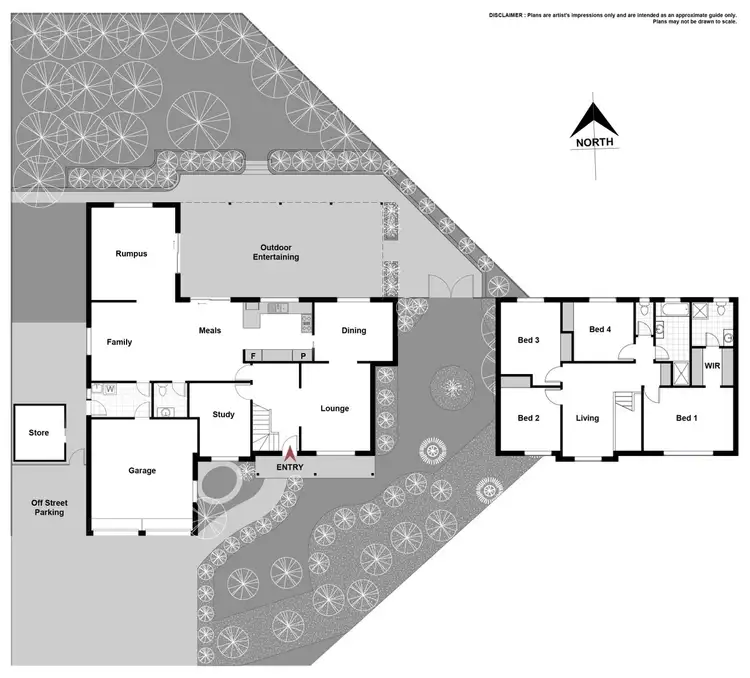 Floorplan of Homely house listing, 6 Lawton Place, Gordon ACT 2906